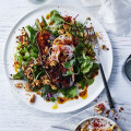 Sichuan pepper roasted eggplant with crispy chilli tofu.