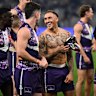 Shai Bolton and the Dockers were all smiles after their win over the Saints.