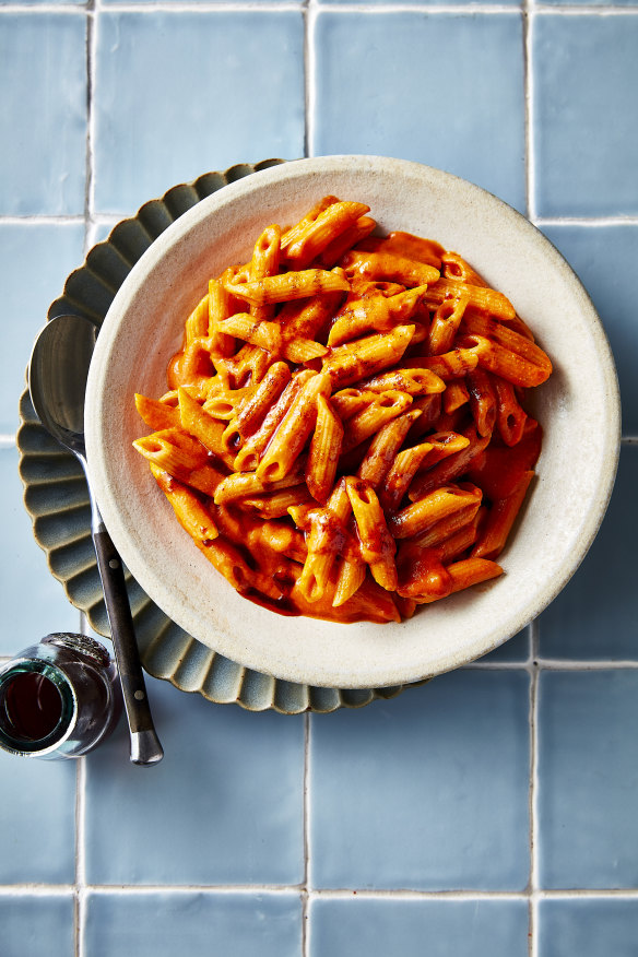 This recipe takes a simple tomato pasta sauce to the next level.