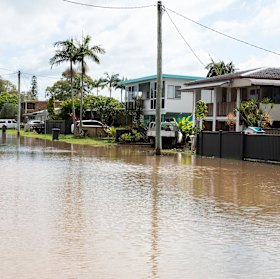 Ballina under flood