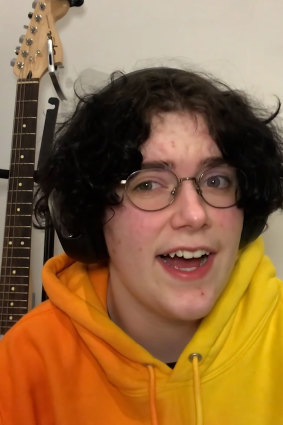 Musician Felix is one of the transgender teens interviewed in the Instagram series Unerased.