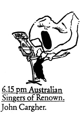 John Cargher presented Singers of Renown on ABC Radio National for 42 years, from 1966 to 2008.