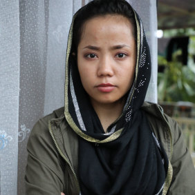 Farahnaz Salehi, 20, who has been in Indonesia for five years.