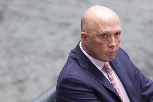 After nine years in charge, Peter Dutton struggled to land punches with tough questions as the new Opposition Leader. 