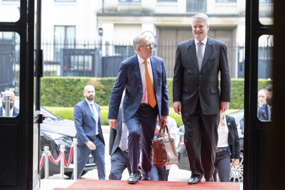 Albanese also met with OECD Secretary-General Mathias Cormann. 