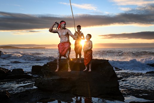 South Sydney five-eighth Cody Walker with his sons Kian and Kade. 