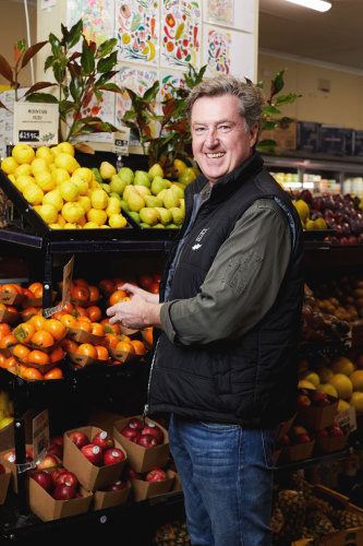 Melbourne grocer Leon Mugavin strives to reduce food waste by concentrating on the flavour of produce rather than its looks. 