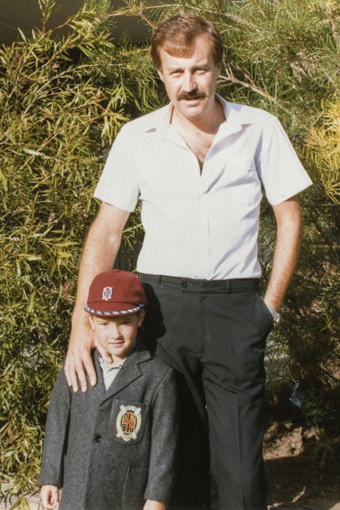 Ron Crawford with his son Ben.