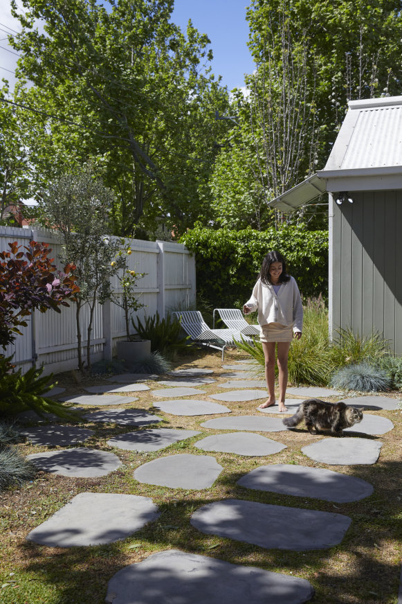 “The garden was a collaboration with a local landscaper,” says Bochnik. “We worked on maximising the small space so there are as many usable corners as possible.”