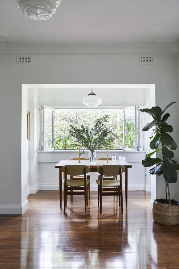 “I love collecting period pieces like this Parker dining table,” says Bailey. “I look for them on eBay and stores like The Vintage Shed on the Mornington Peninsula.”