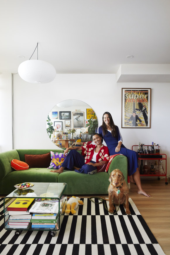 Aurelia St Clair, left, and Tamara Natt in their favourite space, the lounge and dining room.