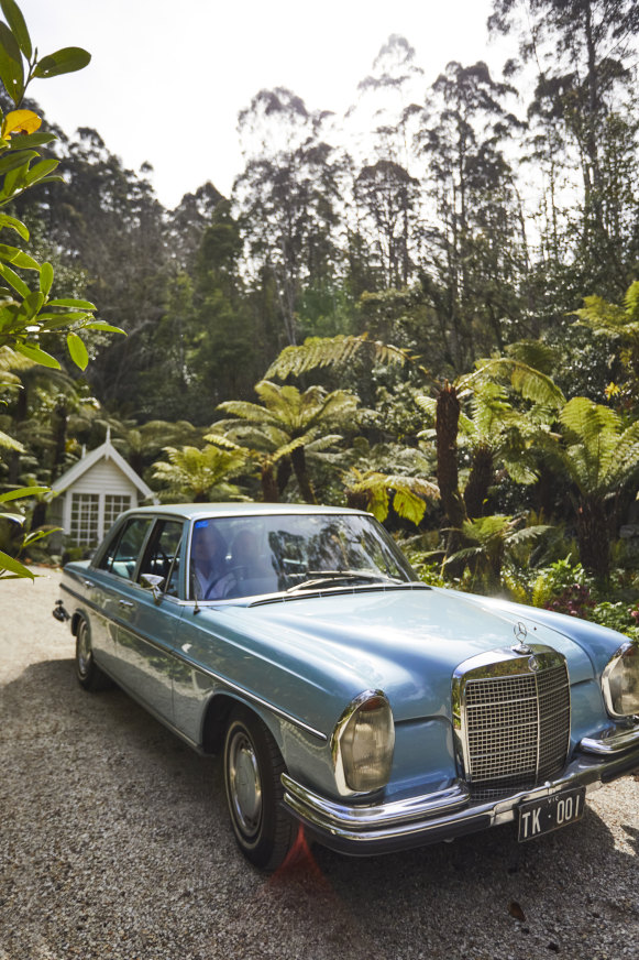 “My dear, late step-father, Alan Naylor, left me his beautiful 1972 Mercedes Benz, which he called the ‘Old Lady’. I take her for a drive every month or so to Kyneton or Bendigo for lunch,” says Charlotte.