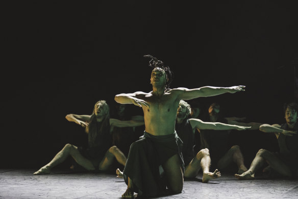 A scene from Australian Dance Theatre's <i>The Beginning of Nature</i>.

