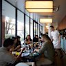 Yan’s dining room feels much cosier than the building it inhabits.