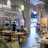 The dining room at Jin’s Grilled Meat Pie in Eastwood. 
