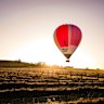 Balloon flights depart at sunrise when the wind is calmest. 