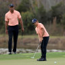 ‘I don’t have it’: Woods downplays recovery during father-son challenge