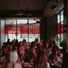 Inside the busy Windsor restaurant.