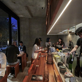 The restaurant is inspired by manga.