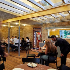 The dining room. 