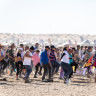 This year’s Birdsville Big Red Bash has made a new world dance record with about 4000 people dancing to the Nutbush. Photo: Supplied
