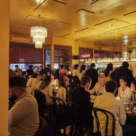 The dining room. 