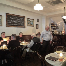 The dining room. 