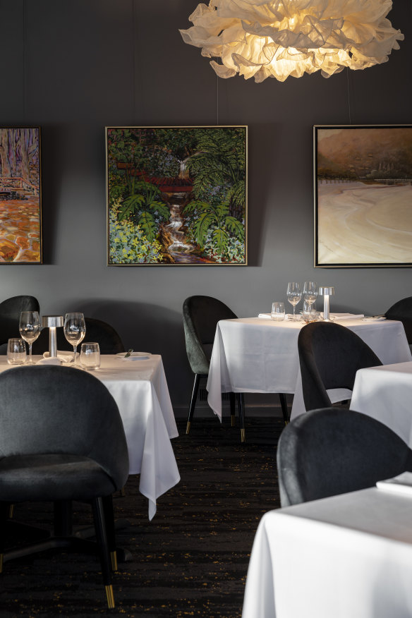 The Lake House dining room.