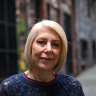 Adelaide Writers’ Week director Louise Adler outside Tonka in Melbourne’s Duckboard Place.
