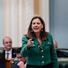 Queensland Attorney-General Deb Frecklington, who had carriage of the donation change bill, in parliament last year.