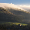 Fog rolling in over the South Downs in West Sussex. Alexandra Harris’ latest book is a love song to her home county.