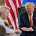 : U.S. President Donald Trump and President of the European Commission Ursula von der Leyen.