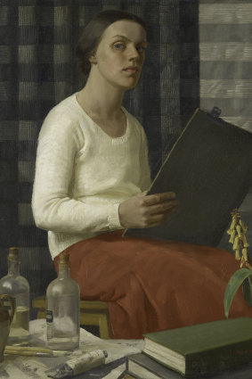 Nora Heysen, A portrait study (self-portrait), 1933.