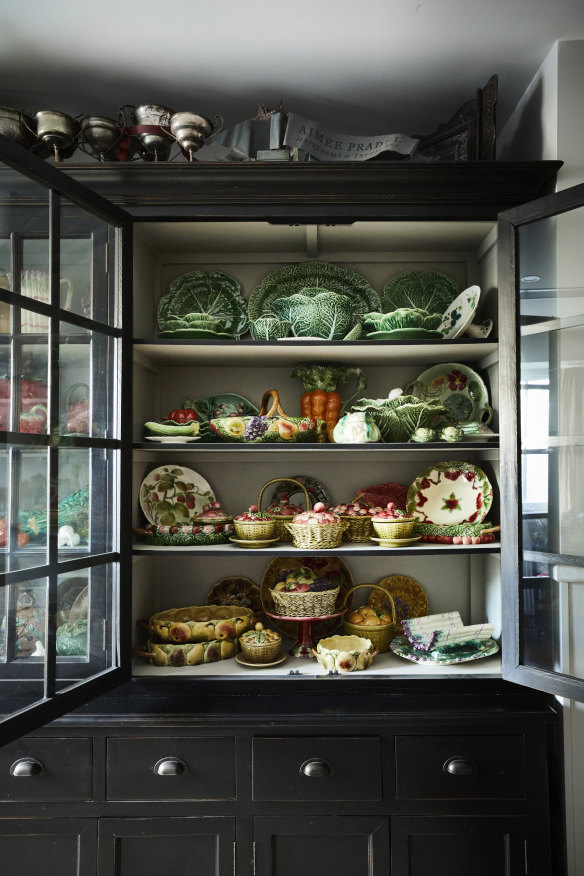 “I’m a collector of many things, but particularly fruit- and vegetable-inspired Majolica ceramicware,” says Pradel. “I appreciate anyone who has a collection.”