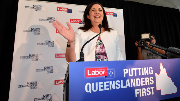 Queensland Premier Annastacia Palaszczuk Labor's 2017 state election campaign on Sunday.