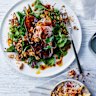 Sichuan pepper roasted eggplant with crispy chilli tofu.
