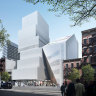 Rendering of the expanded New Museum and public plaza. 