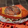 The formidable chicken schnitzel bagel.