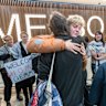 Australian activist Gemma O’Toole arrived home in Melbourne on Sunday night.