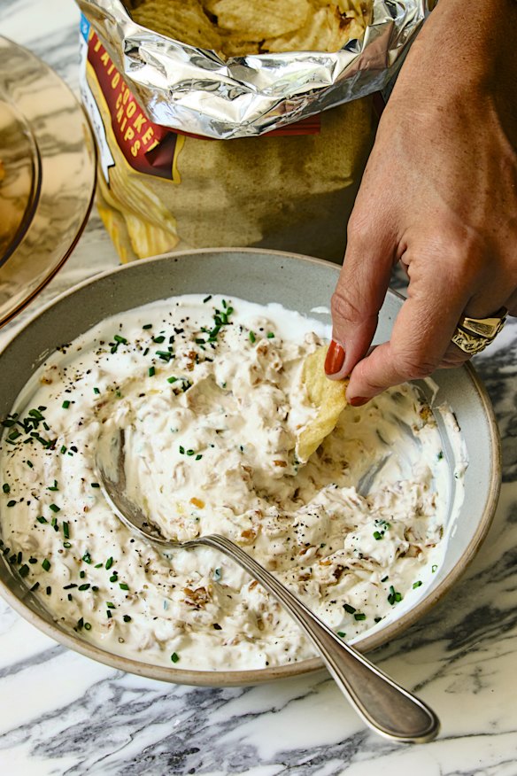 Miso and labne onion dip so good, you’ll want to hoard it at your end of the table.