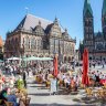 Bremen’s town hall, market square and St Peter’s Cathedral.