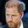 Prince Harry at the Kyiv Security Forum on Thursday, after arriving in Ukraine earlier in the day.
