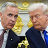 Mark Carney and Donald Trump were centre stage at Davos with some choice words.
