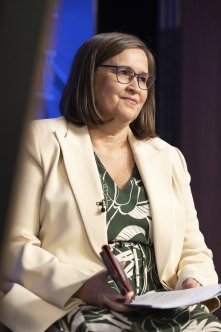 Kate Jenkins, Sex Discrimination Commissioner, during an address to the National Press Club, 2022.