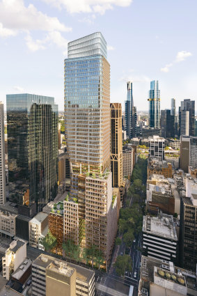 An artist’s impression of 435 Bourke.