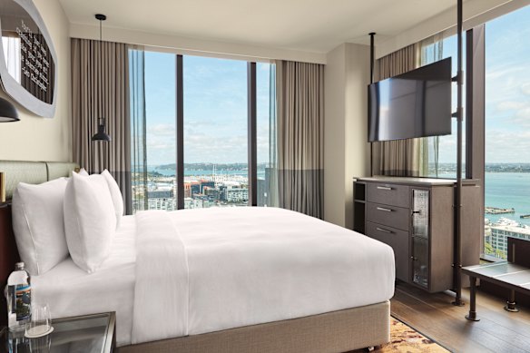 Some of the King Rooms have harbour views.