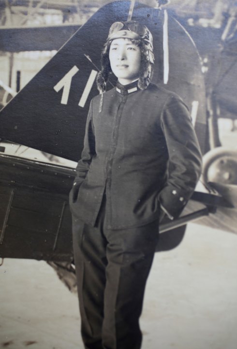 Susumu Ito photo in scrapbook owned by Marie Dyer.