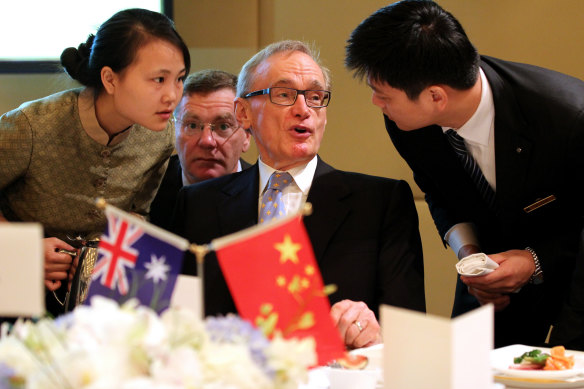 Nicholas Stuart was to be among a small party of Australian journalists, scheduled to be in Beijing with Bob Carr. Mr Carr said the trip was halted after visas were denied to some in the group.