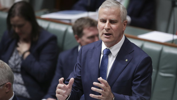 Michael McCormack in question time on Wednesday 