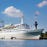 The SS Rotterdam is the former flagship of the Holland America Line.